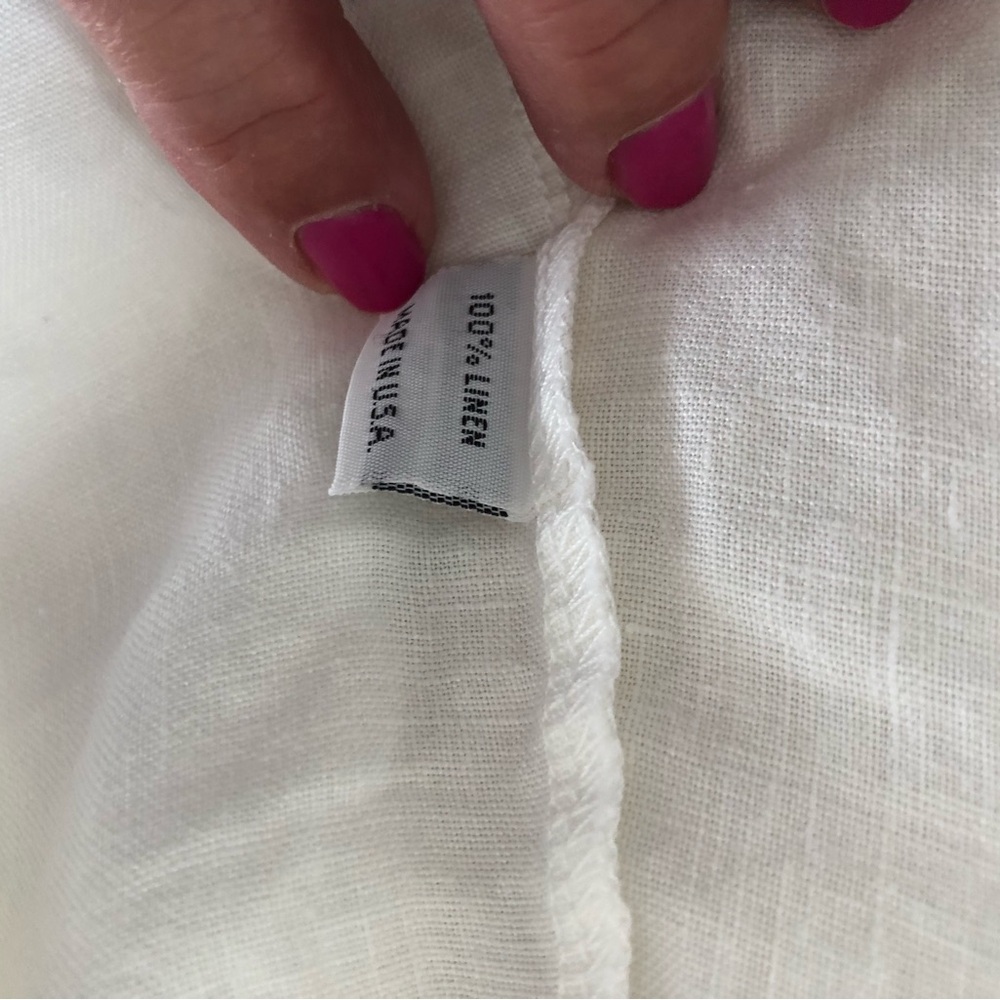 bryn Walker  V-Neck Linen Tunic with Front Kangaroo Pocket - Picture 7 of 10